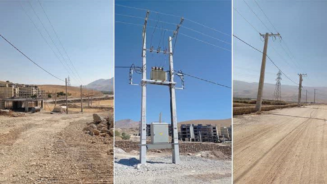 برق رسانی به زیر ساخت جدید مسکن ملی در فارسان