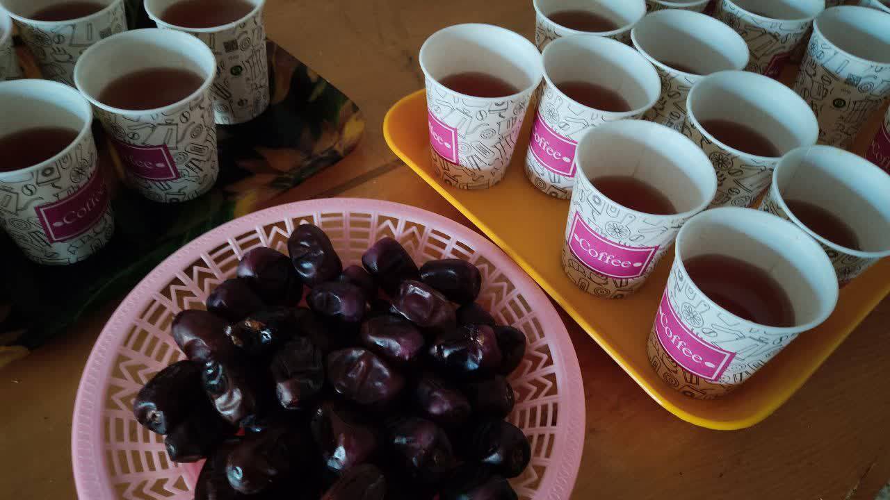 مراسم پذیرایی از سوگواران به مناسبت وفات حضرت معصومه(س)