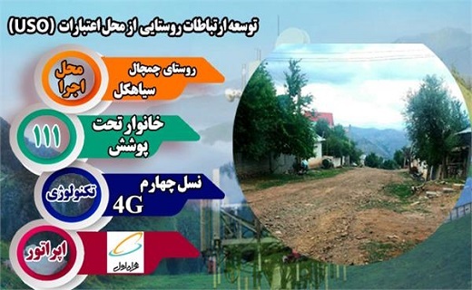 اتصال روستای چمچال سیاهکل به شبکه ملی اطلاعات