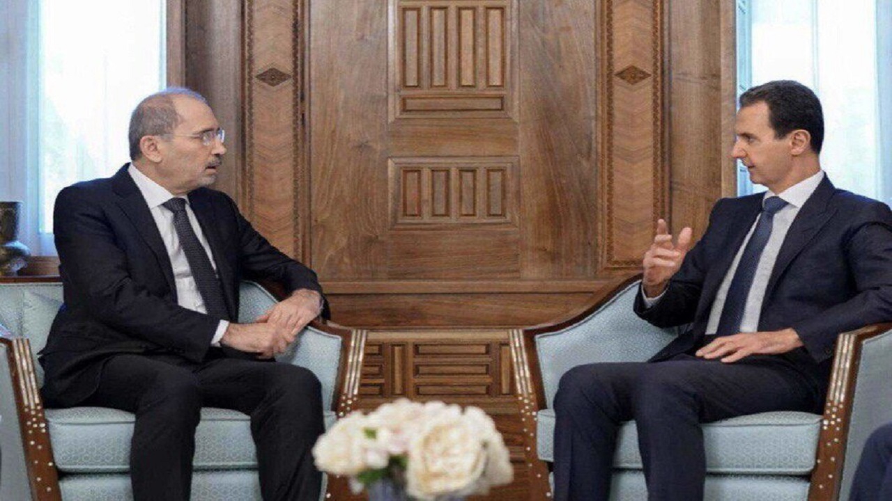 دیدار بشار اسد با وزیر خارجه اردن