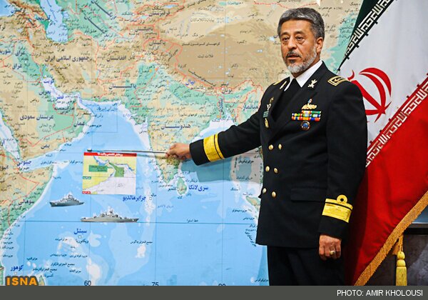 محل گشت زنی نیروی دریایی در مدار ۱۰ درجه