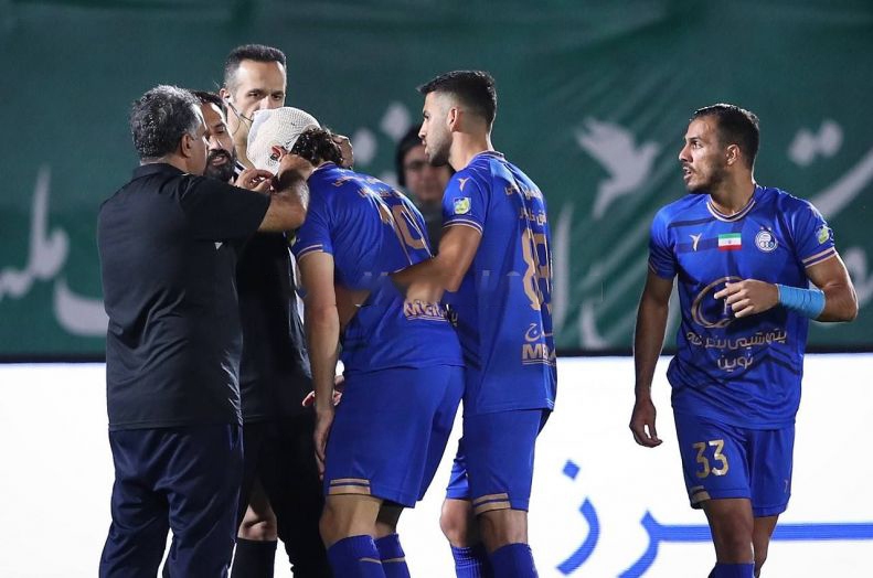 برخورد اتفاقی استوک محمدی به صورت بلانکو