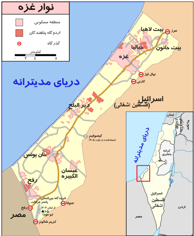 نقشه فلسطین اشغالی