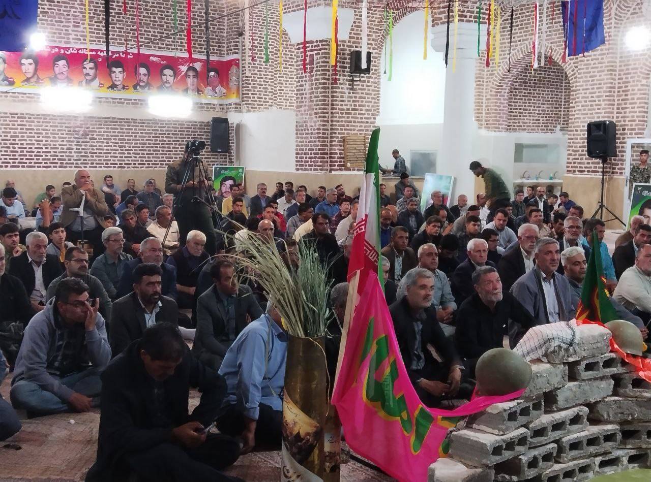 مراسم یادواره شهدا در دیزج دیز
