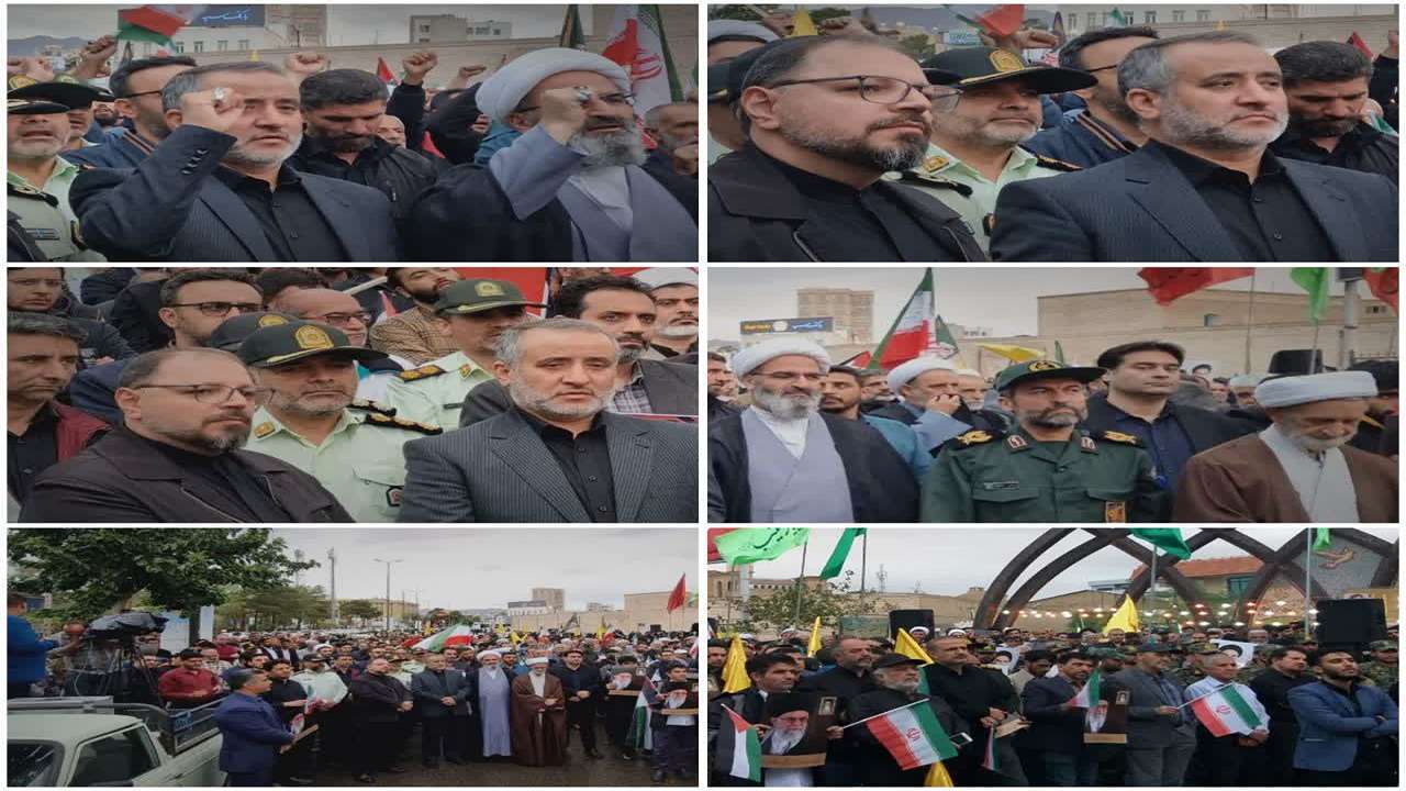 تجمع مردم سمنان در پی اعلام خبر شهادت سیدحسن نصرالله+ فیلم