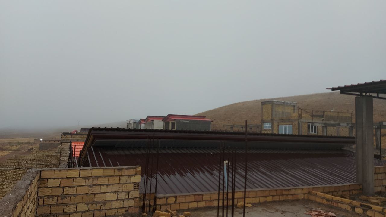 باران پاییزی در روستای گردشگری توآباد