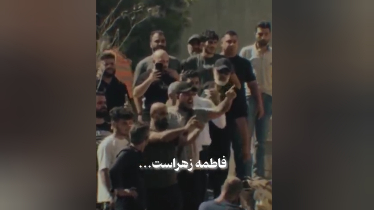 رجزخوانی جوانان لبنانی در مقتل شهید سیدحسن نصرالله + فیلم