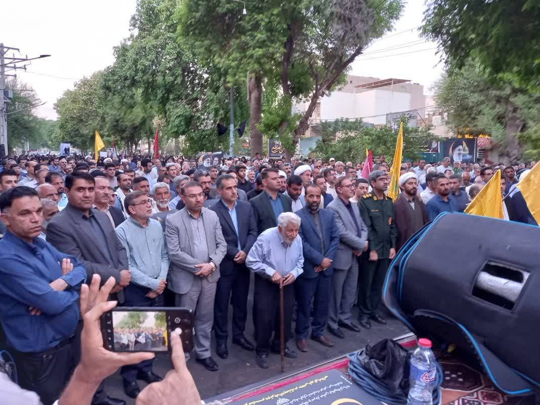 مراسم راهپیمایی در حمایت از فلسطین و محور مقاومت