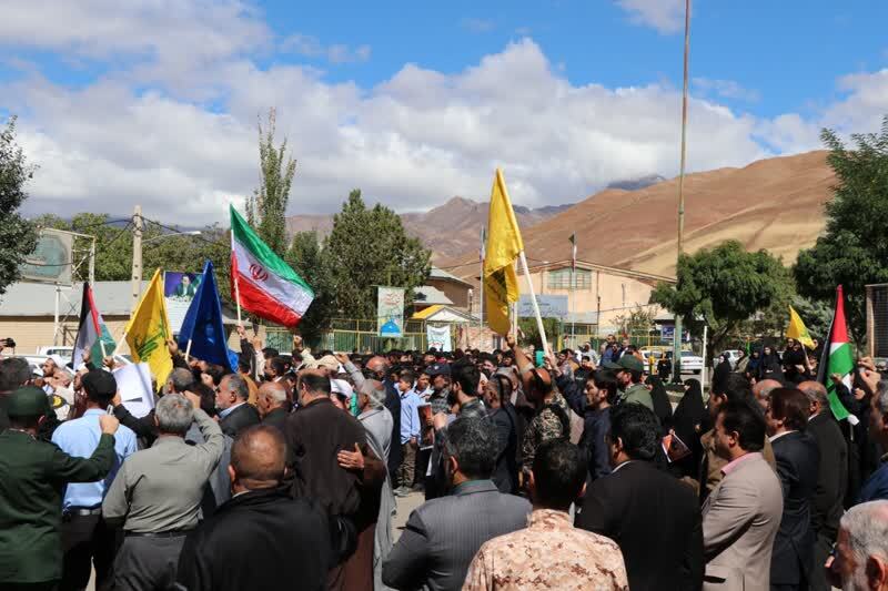 مراسم راهپیمایی در طالقان به مناسبت شهادت سید حسن نصرالله