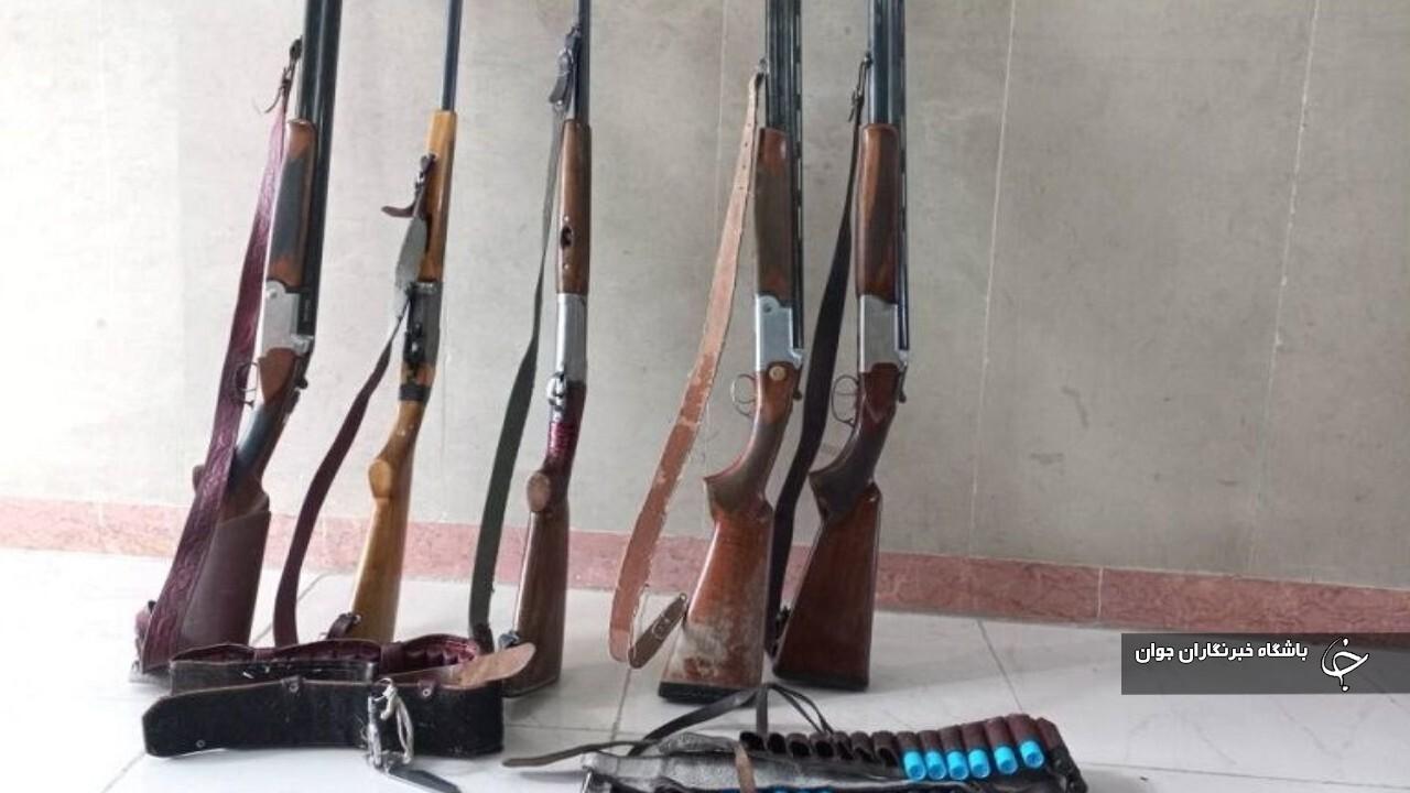 ۸ شکارچی متخلف در تالاب کانی برازان مهاباد دستگیر شدند