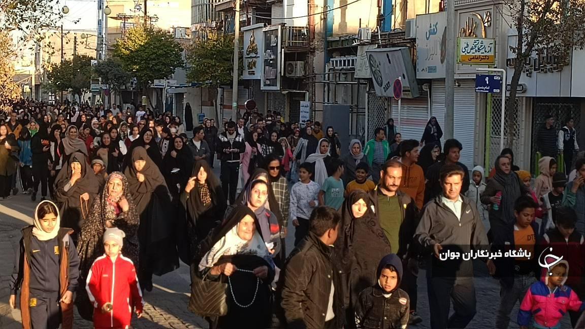برگزاری همایش پیاده روی در شهربابک