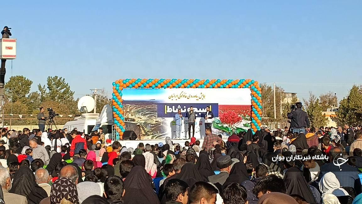 برگزاری همایش پیاده روی در شهربابک