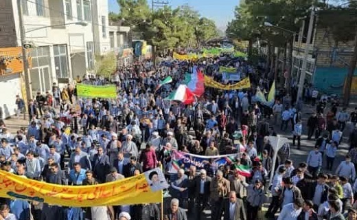 آغاز راهپیمایی ۱۳ آبان در خراسان جنوبی + تصاویر