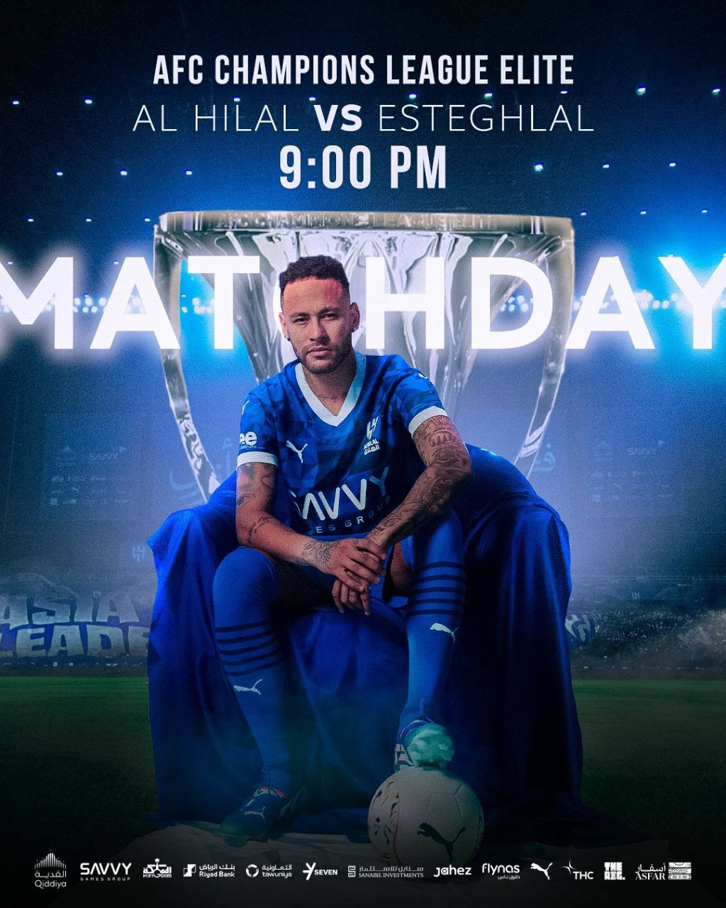 پوستر الهلال در صفحه مجازی این باشگاه