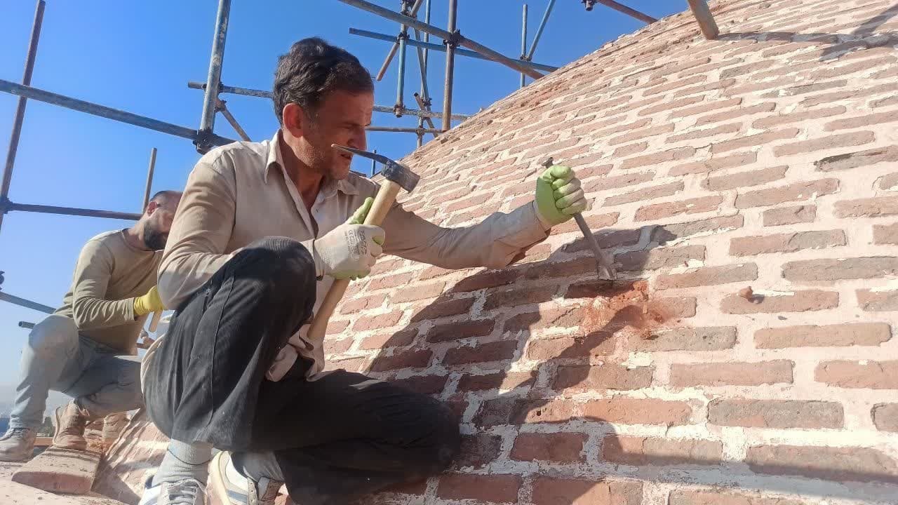 آغاز مرمت گنبدخانه مسجد جامع ارومیه