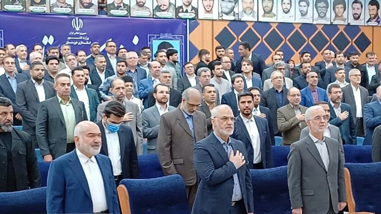 معارفه بیست و چهارمین استاندار خوزستان پس از انقلاب