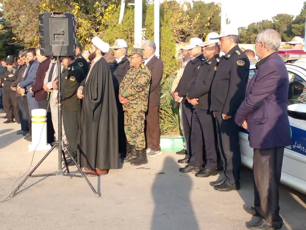 مراسم تشییع پدر شهید در نیشاابور