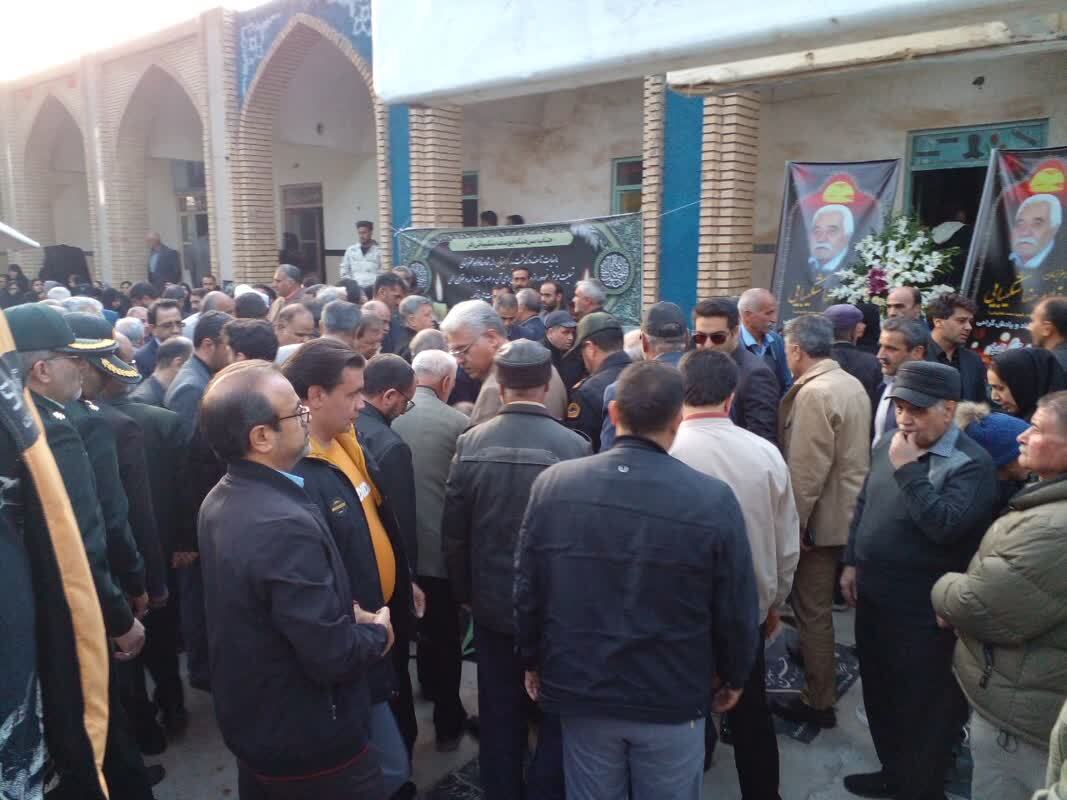 مراسم تشییع پدر شهید در نیشابور
