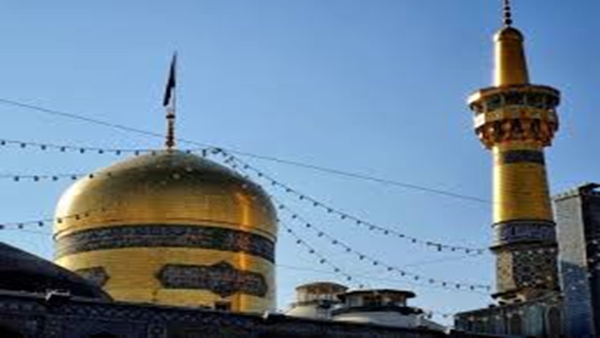 حرم امام رضا (ع) سیاه‌پوش عزای مادر شد + فیلم