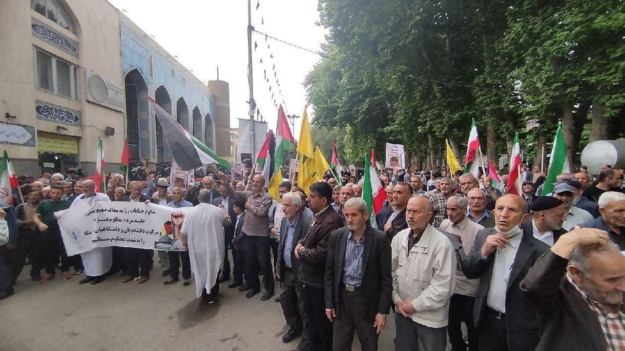 برگزاری تجمع خشم و انزجار البرز نشینان علیه رژیم جعلی صهیونی