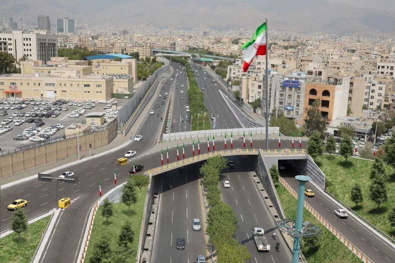 انسداد شمال میدان سبلان در تهران