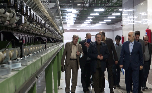 بازدید از کارخانه ریسندگی پوشش ایران