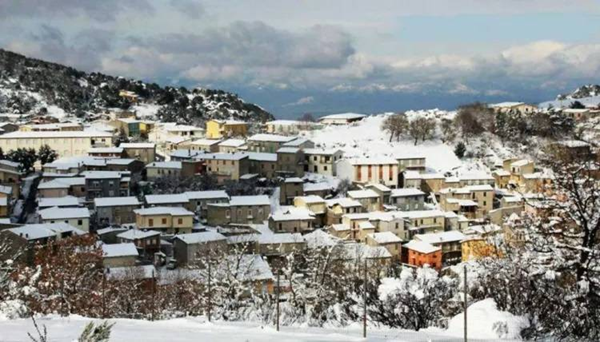 منظره زمستانی روستای اولولای