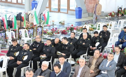 مراسم گرامیداشت هفته پدافندغیرعامل در گلزار شهدای رشت+عکس