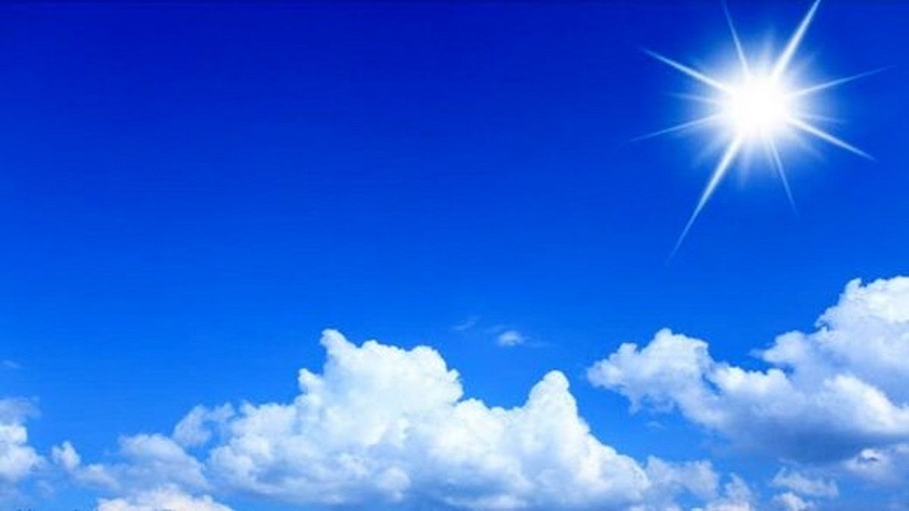 آسمان آفتابی در استان قزوین