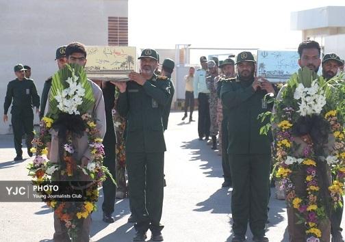 گزارش تصویری از استقبال &nbsp;۱۰ شهیدگمنام در بندرعباس