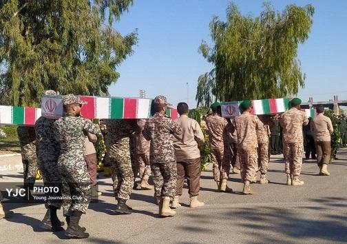 گزارش تصویری از استقبال &nbsp;۱۰ شهیدگمنام در بندرعباس