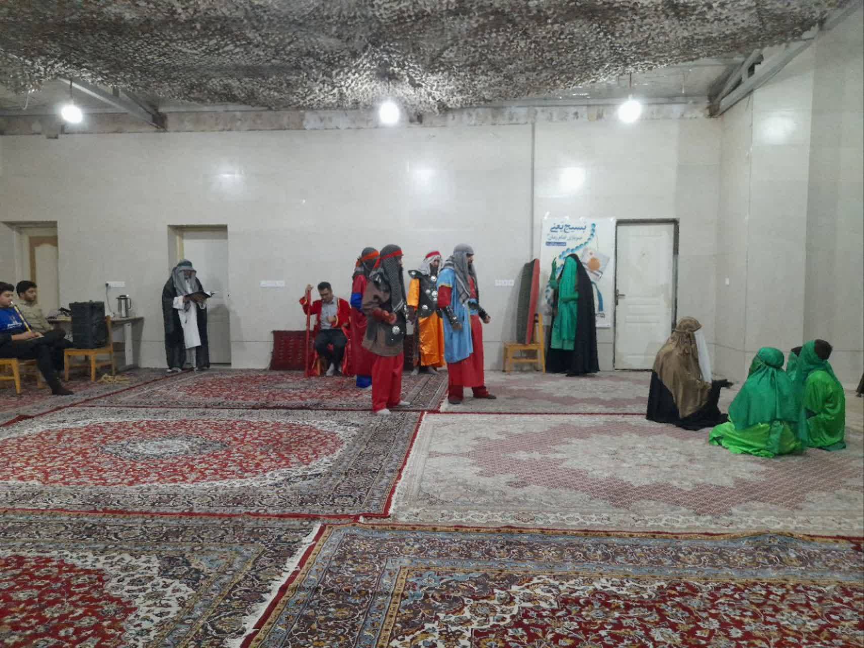 تمرین نمایش به مناسبت شهادت حضرت فاطمه زهرا(س)