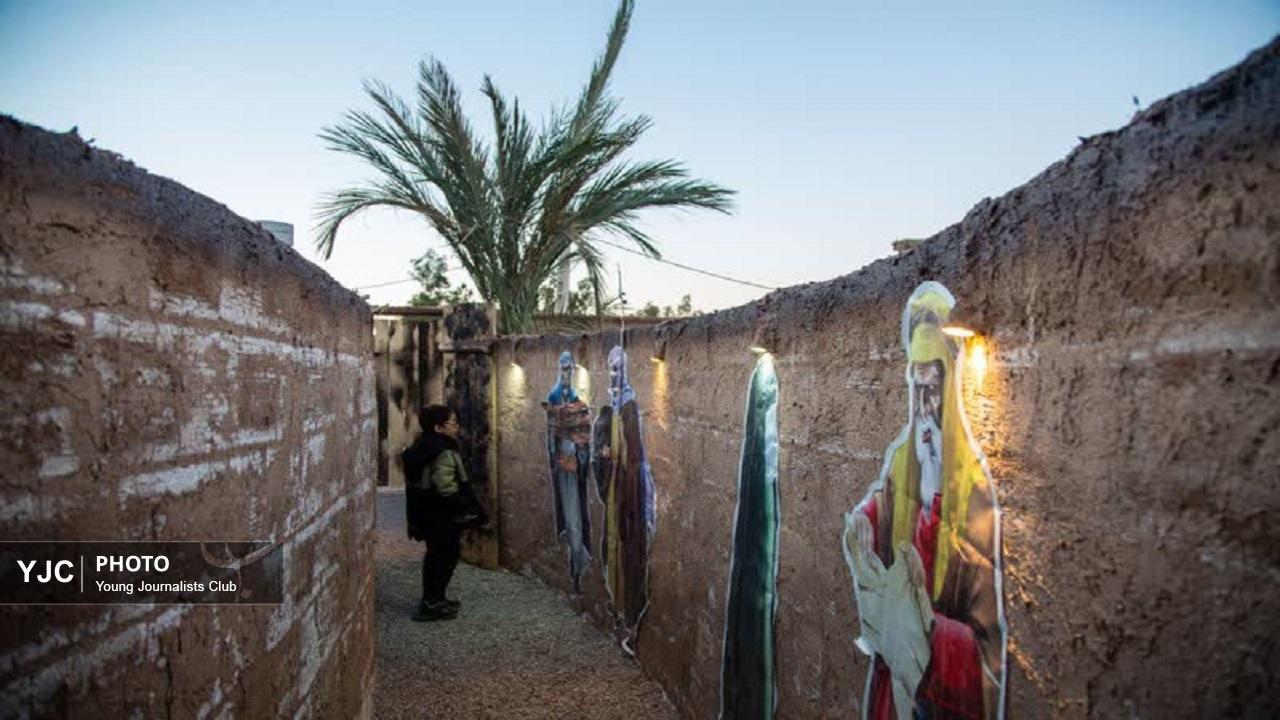 افتتاح سومین سوگواره تجسمی چادر خاکی در قم افتتاح سومین سوگواره تجسمی چادر خاکی در قم