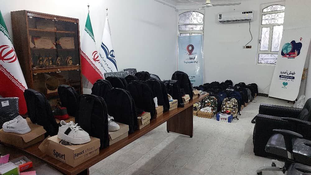 پهن شدن سفره دانش آموزان نیازمند