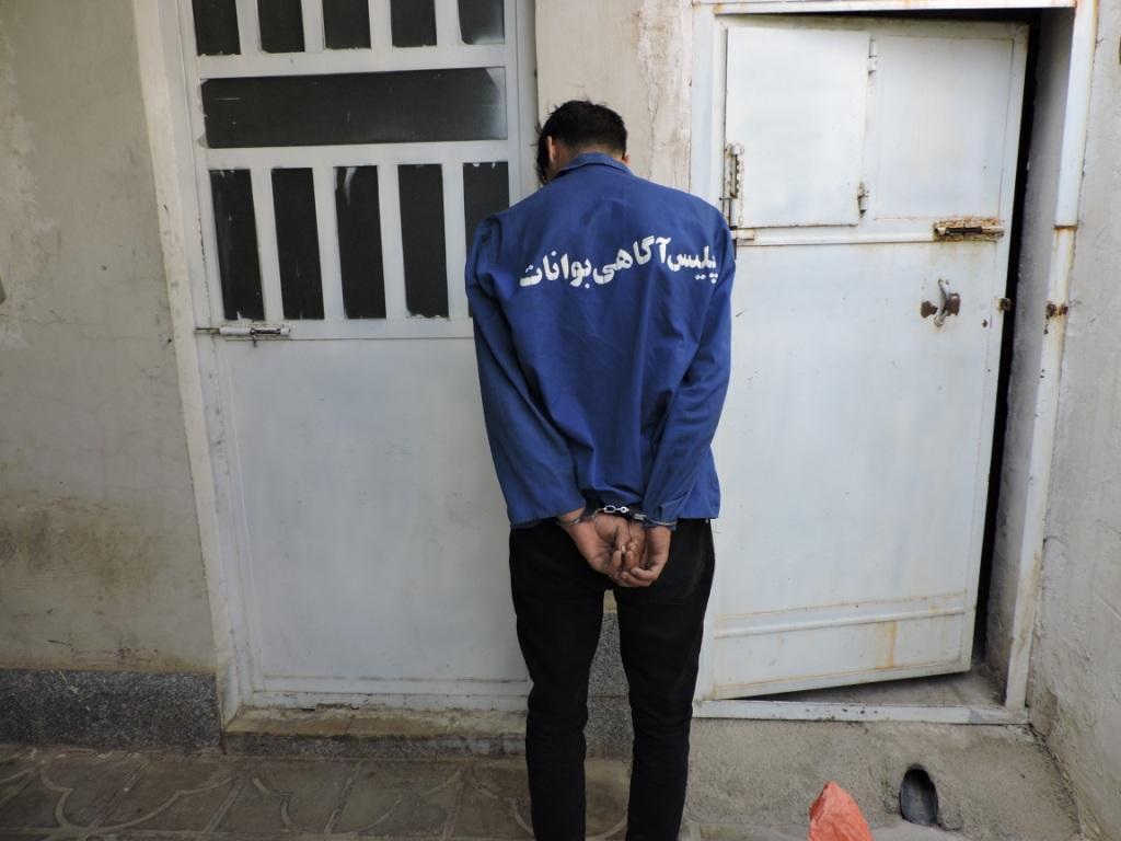 دستگیری متهم به سرقت در بوانات