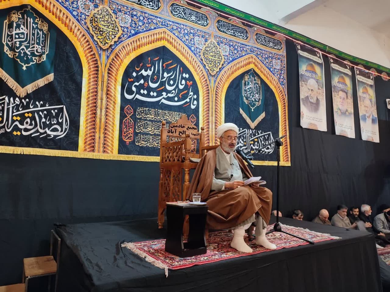 مراسم سخنرانی در سالروز شهادت حضرت فاطمه زهرا(س)