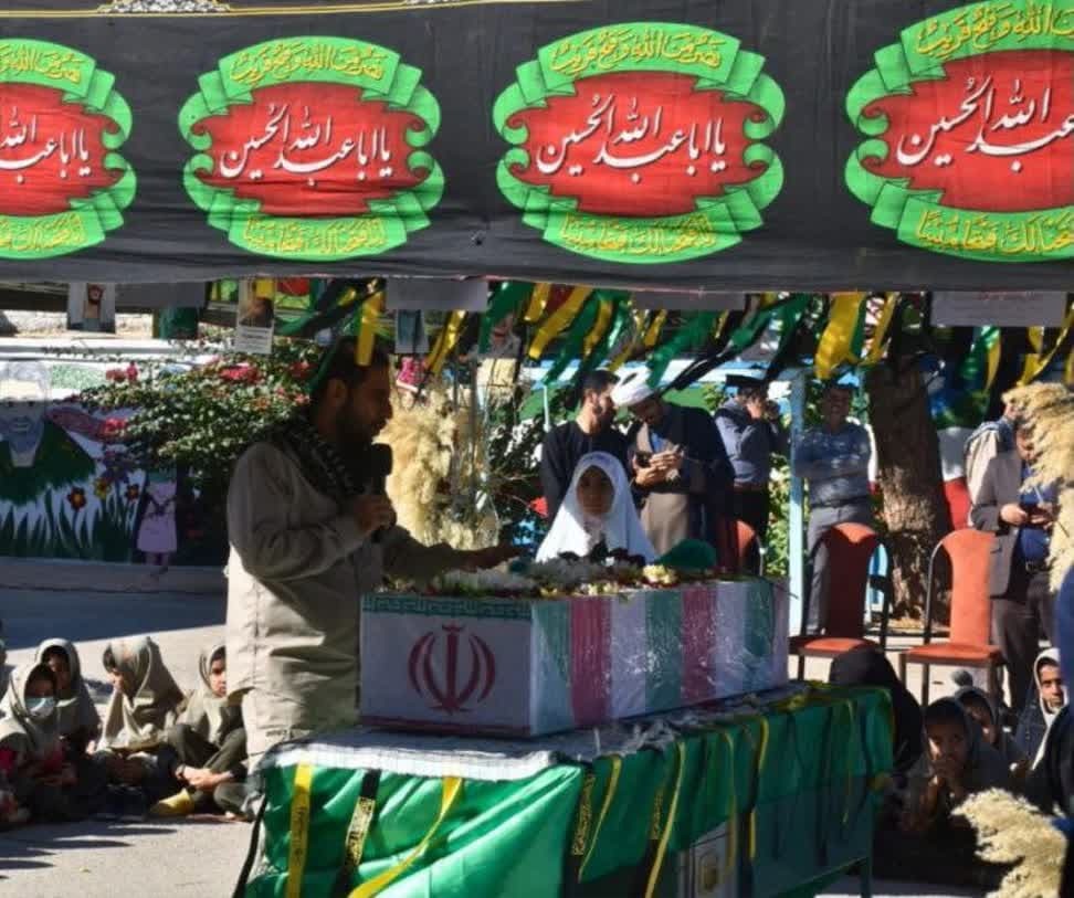 مراسم تشییع شهید گممام در لارستان