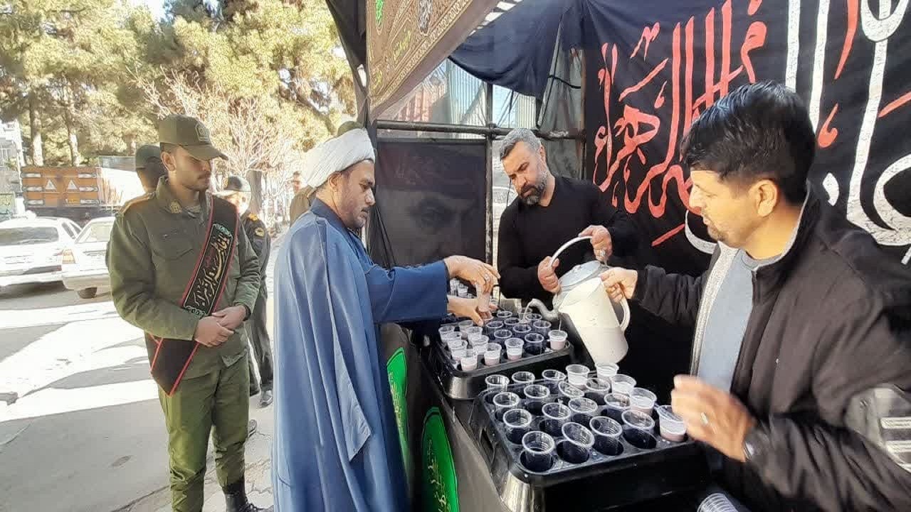 برپایی موکب الحسین شهدای نیشابور همزمان با شهادت حضرت فاطمه زهرا(س)