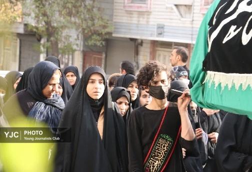 تشییع نمادین تابوت حضرت زهرا (س) در خرم آباد