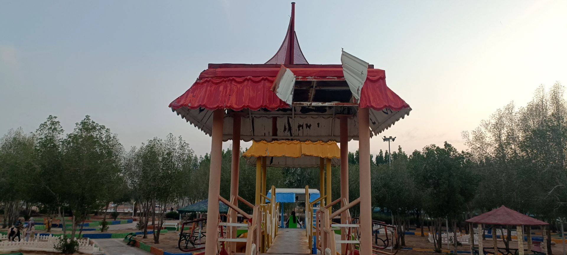نمایی از بوستان غدیر در بخش چغلدک