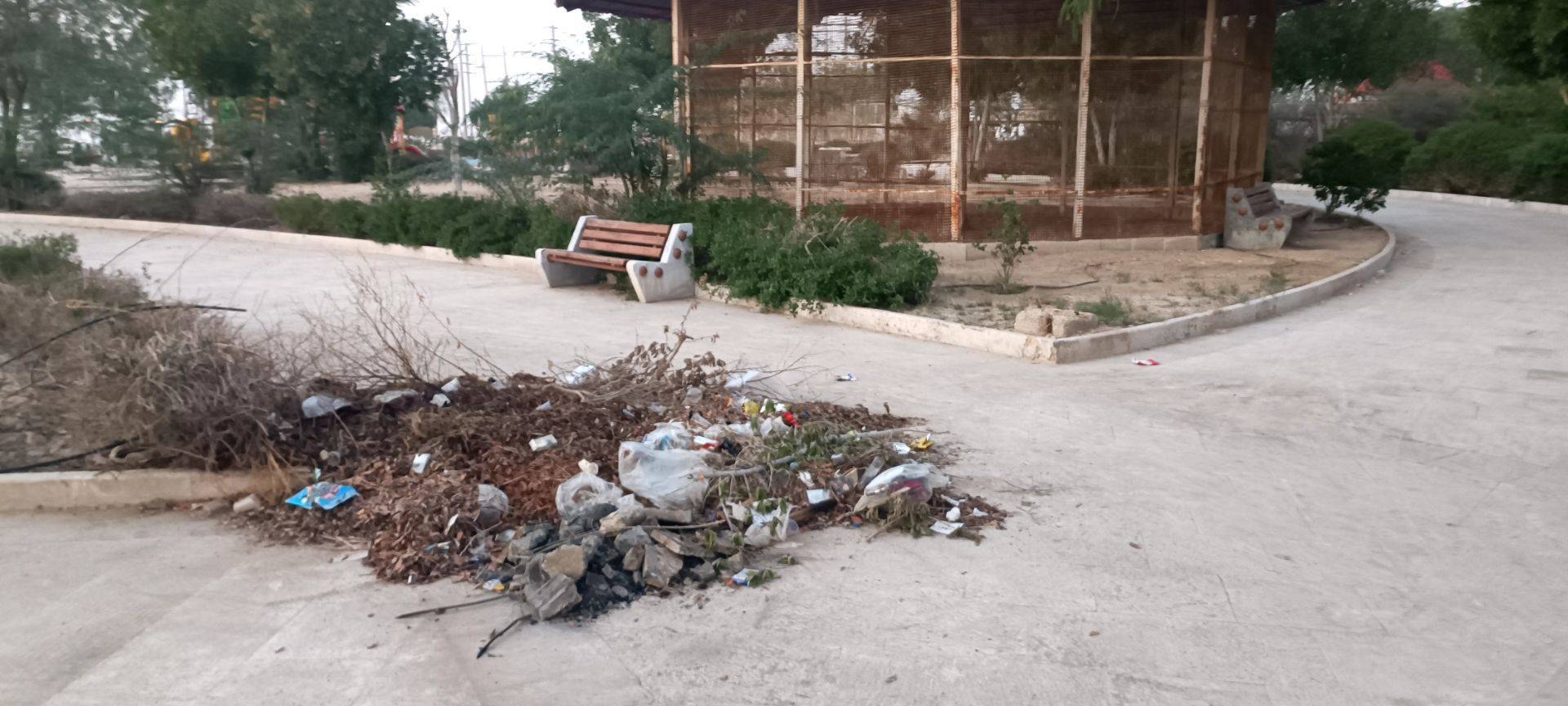 کمبود امکانات رفاهی در بوستان