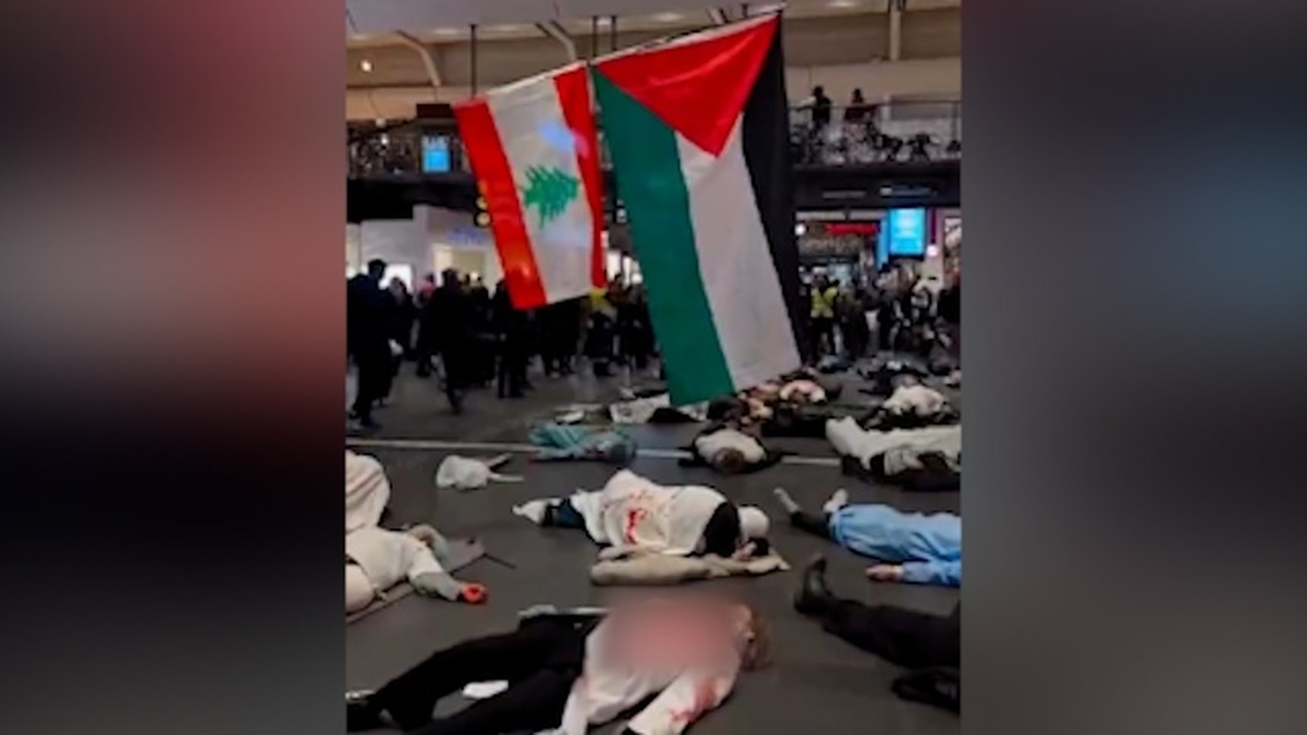 شدت خرابی‌ها در منطقه البسطه لبنان + فیلم