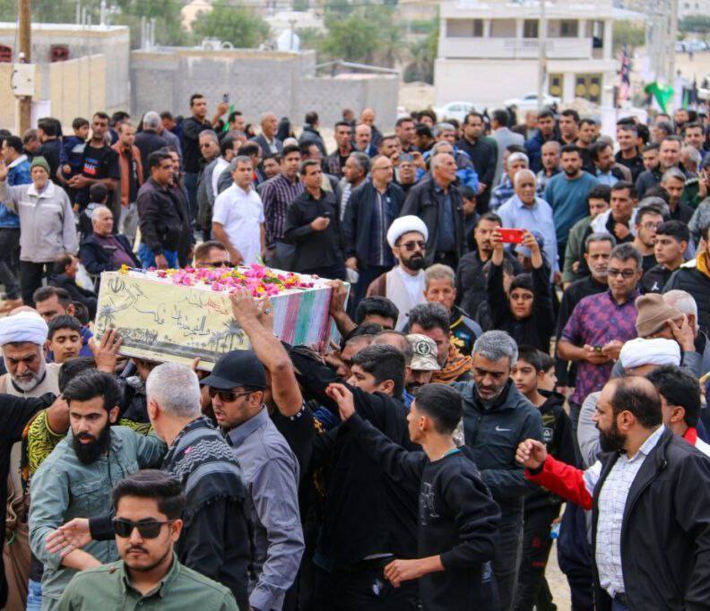 مراسم باشکوه تشییع شهید