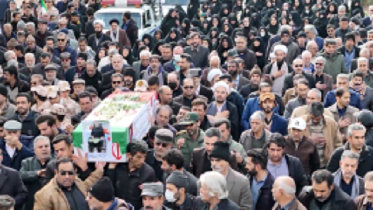 تشییع و خاکسپاری پیکر جانباز شهید حاج عبدالحسین جاوری در شهرضا