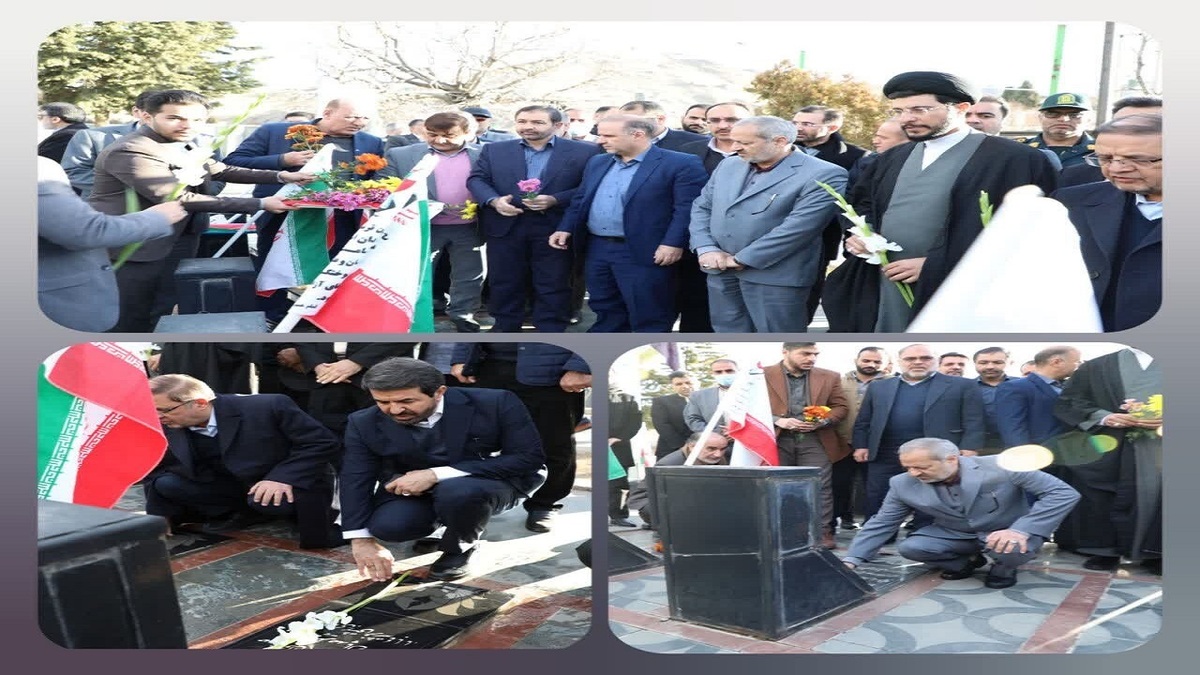 باشگاه خبرنگاران -ادای احترام وزیر آموزش و پرورش به مقام شامخ شهیدان تویسرکان