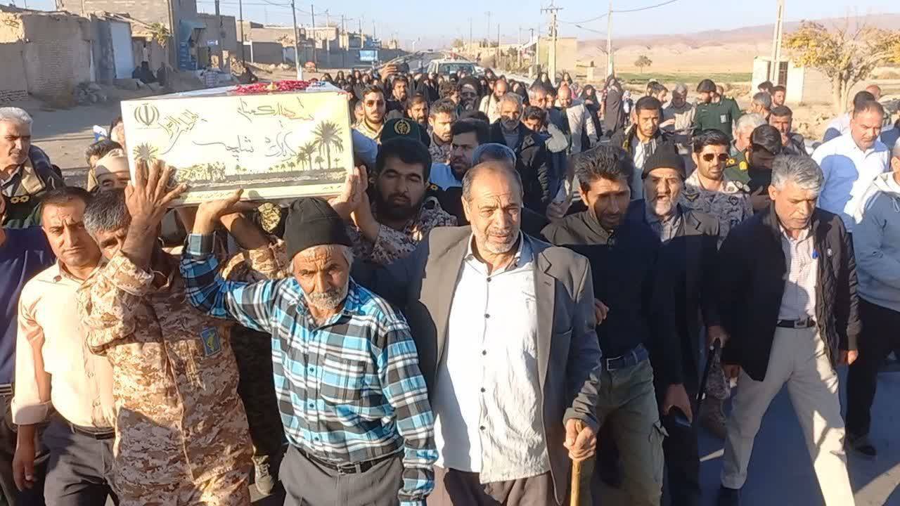 مراسم تشییع شهدا در صالح آباد