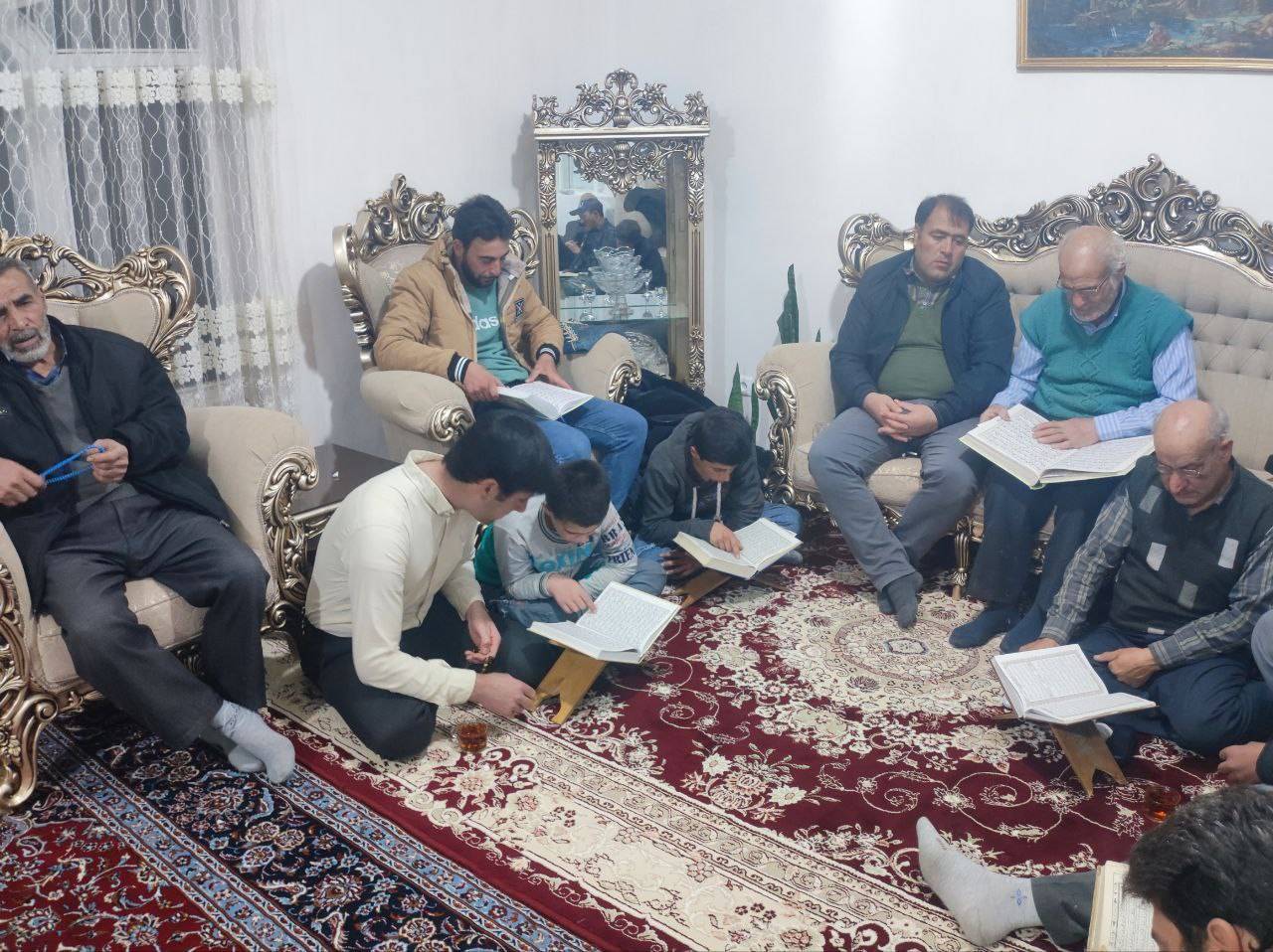 مراسم قرآن در روستای گردشگری توآباد