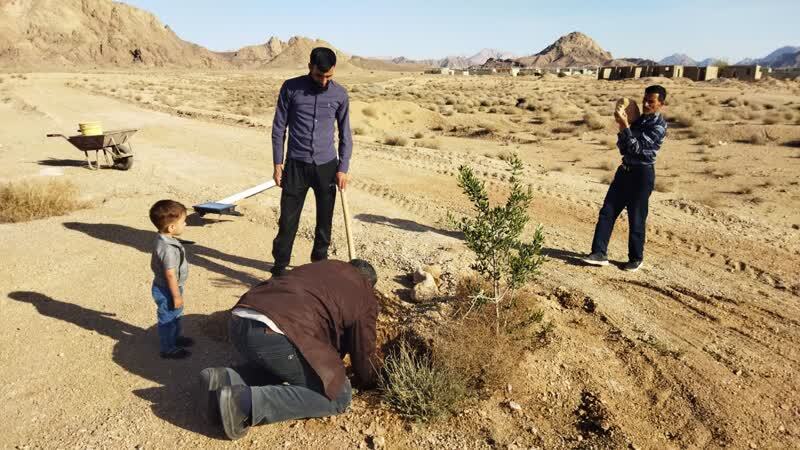 نصب چراغ روشنایی در مسیر دسترسی به مجموعه شهدای روستای ده محمد