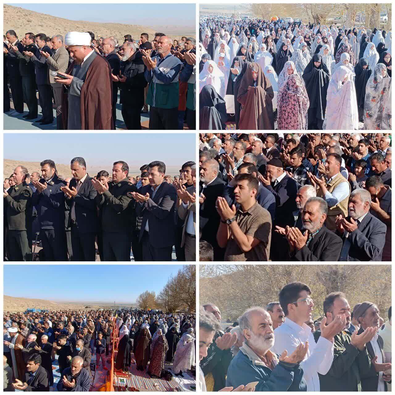 اقامه نماز عید سعید فطر در استان سمنان+ فیلم