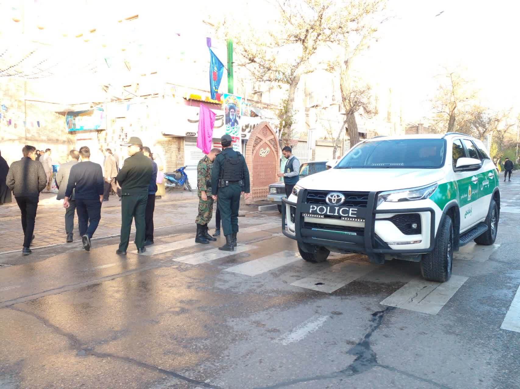 حضور ماموران نیروی انتظامی  در نیشابور